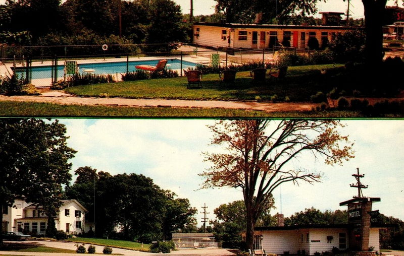 Steeplechase Motel (Steeple-Chase Motel, Spotted Cow) - Postcard